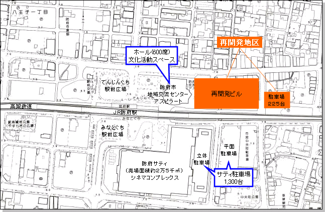 再開発地区の位置